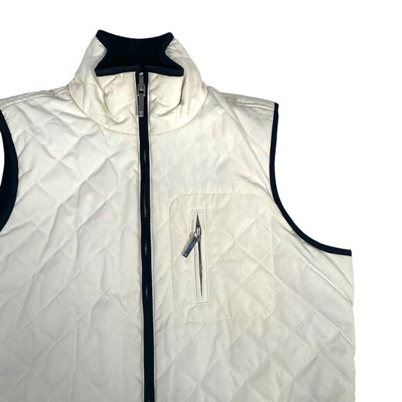 Lauren Ralph Lauren Womens Petite Small Quilted Reversible Vest Black White P/P - Picture 8 of 12